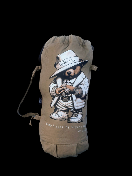 Pimp Styeez Dolo Bear Bag – All-Over Print (1-of-1)